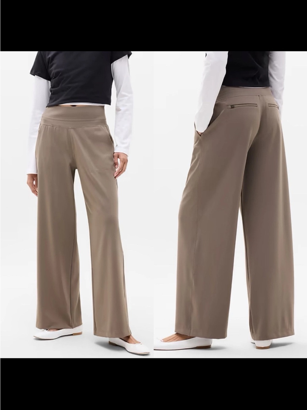 Athleta Venice High Rise Wide Leg Pant Size Medium